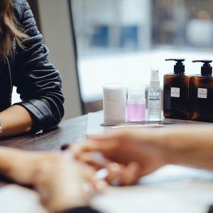 a home mani-pedi