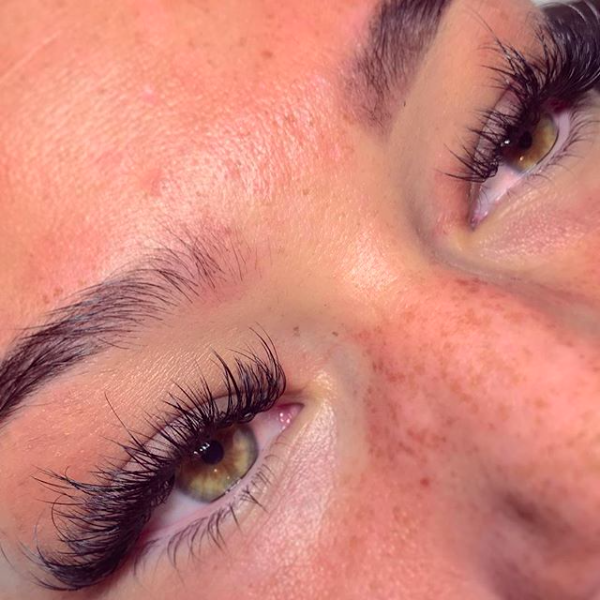 Synthetic eyelash shop extensions